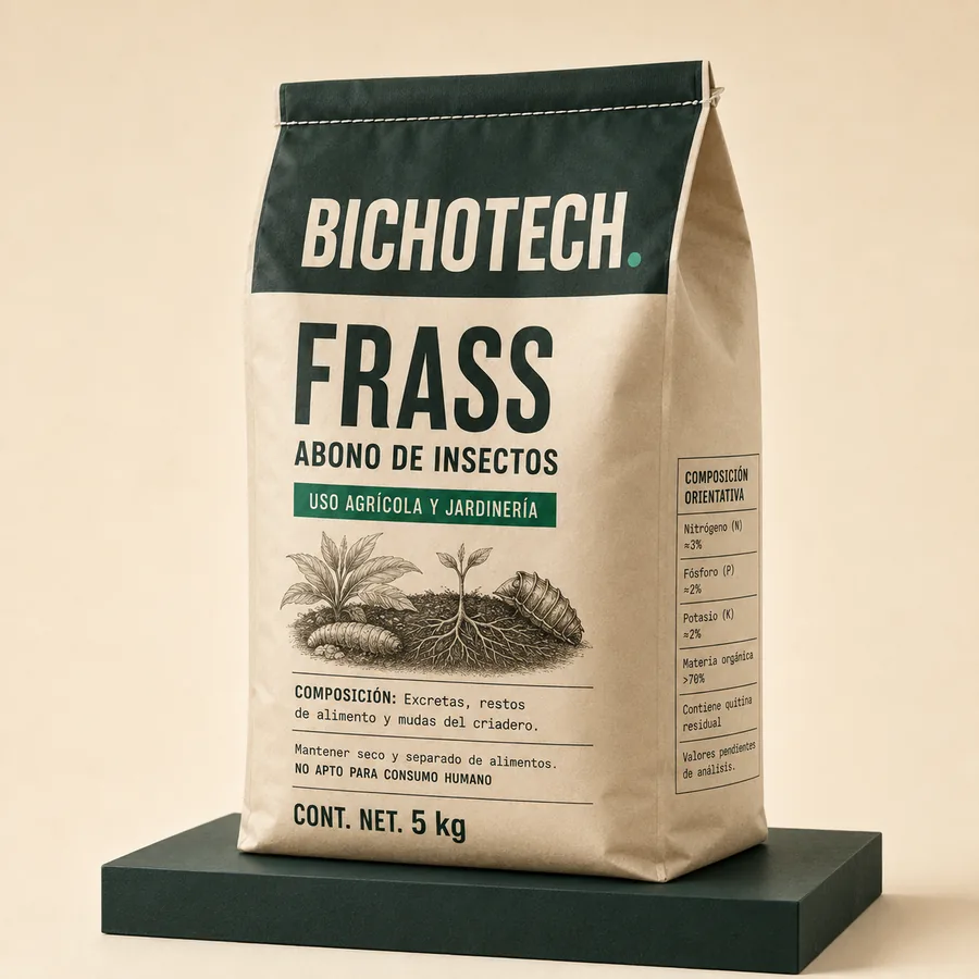 Saco de biofertilizante Frass BICHOTECH